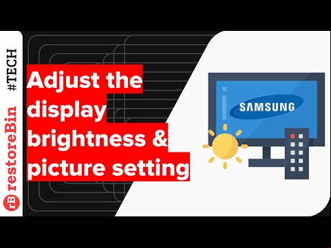 Samsung Smart TV - adjust brightness and picture settings easily