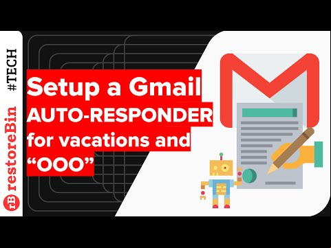 Setup Gmail Auto-Responder for Vacation and Out-of-Office Status